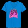 Ladies’  Junior Fine Jersey V-Neck Longer Length T-Shirt Thumbnail