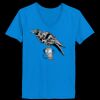 Ladies’  Junior Fine Jersey V-Neck Longer Length T-Shirt Thumbnail