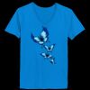 Ladies’  Junior Fine Jersey V-Neck Longer Length T-Shirt Thumbnail