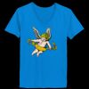 Ladies’  Junior Fine Jersey V-Neck Longer Length T-Shirt Thumbnail