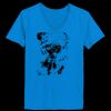 Ladies’  Junior Fine Jersey V-Neck Longer Length T-Shirt Thumbnail