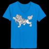 Ladies’  Junior Fine Jersey V-Neck Longer Length T-Shirt Thumbnail