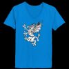 Ladies’  Junior Fine Jersey V-Neck Longer Length T-Shirt Thumbnail