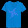 Ladies’  Junior Fine Jersey V-Neck Longer Length T-Shirt Thumbnail