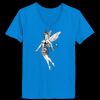 Ladies’  Junior Fine Jersey V-Neck Longer Length T-Shirt Thumbnail