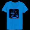 Ladies’  Junior Fine Jersey V-Neck Longer Length T-Shirt Thumbnail