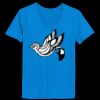 Ladies’  Junior Fine Jersey V-Neck Longer Length T-Shirt Thumbnail
