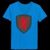 Ladies’  Junior Fine Jersey V-Neck Longer Length T-Shirt Thumbnail