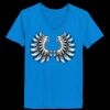 Ladies’  Junior Fine Jersey V-Neck Longer Length T-Shirt Thumbnail