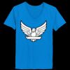 Ladies’  Junior Fine Jersey V-Neck Longer Length T-Shirt Thumbnail