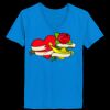 Ladies’  Junior Fine Jersey V-Neck Longer Length T-Shirt Thumbnail