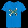 Ladies’  Junior Fine Jersey V-Neck Longer Length T-Shirt Thumbnail