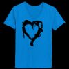Ladies’  Junior Fine Jersey V-Neck Longer Length T-Shirt Thumbnail