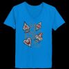 Ladies’  Junior Fine Jersey V-Neck Longer Length T-Shirt Thumbnail