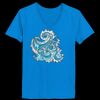 Ladies’  Junior Fine Jersey V-Neck Longer Length T-Shirt Thumbnail