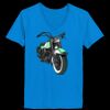 Ladies’  Junior Fine Jersey V-Neck Longer Length T-Shirt Thumbnail