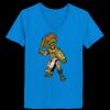Ladies’  Junior Fine Jersey V-Neck Longer Length T-Shirt Thumbnail