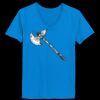 Ladies’  Junior Fine Jersey V-Neck Longer Length T-Shirt Thumbnail