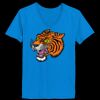 Ladies’  Junior Fine Jersey V-Neck Longer Length T-Shirt Thumbnail