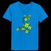 Ladies’  Junior Fine Jersey V-Neck Longer Length T-Shirt Thumbnail