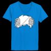 Ladies’  Junior Fine Jersey V-Neck Longer Length T-Shirt Thumbnail