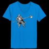 Ladies’  Junior Fine Jersey V-Neck Longer Length T-Shirt Thumbnail