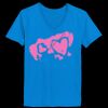 Ladies’  Junior Fine Jersey V-Neck Longer Length T-Shirt Thumbnail