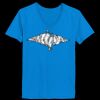 Ladies’  Junior Fine Jersey V-Neck Longer Length T-Shirt Thumbnail