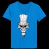 Ladies’  Junior Fine Jersey V-Neck Longer Length T-Shirt Thumbnail