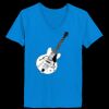 Ladies’  Junior Fine Jersey V-Neck Longer Length T-Shirt Thumbnail