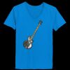 Ladies’  Junior Fine Jersey V-Neck Longer Length T-Shirt Thumbnail