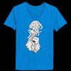 Ladies’  Junior Fine Jersey V-Neck Longer Length T-Shirt Thumbnail