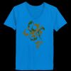 Ladies’  Junior Fine Jersey V-Neck Longer Length T-Shirt Thumbnail