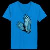 Ladies’  Junior Fine Jersey V-Neck Longer Length T-Shirt Thumbnail