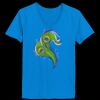 Ladies’  Junior Fine Jersey V-Neck Longer Length T-Shirt Thumbnail