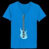 Ladies’  Junior Fine Jersey V-Neck Longer Length T-Shirt Thumbnail