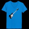 Ladies’  Junior Fine Jersey V-Neck Longer Length T-Shirt Thumbnail