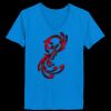 Ladies’  Junior Fine Jersey V-Neck Longer Length T-Shirt Thumbnail