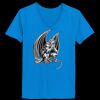 Ladies’  Junior Fine Jersey V-Neck Longer Length T-Shirt Thumbnail