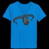 Ladies’  Junior Fine Jersey V-Neck Longer Length T-Shirt Thumbnail