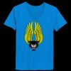 Ladies’  Junior Fine Jersey V-Neck Longer Length T-Shirt Thumbnail