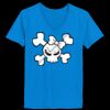Ladies’  Junior Fine Jersey V-Neck Longer Length T-Shirt Thumbnail