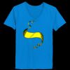 Ladies’  Junior Fine Jersey V-Neck Longer Length T-Shirt Thumbnail