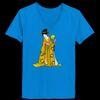 Ladies’  Junior Fine Jersey V-Neck Longer Length T-Shirt Thumbnail