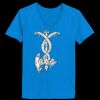 Ladies’  Junior Fine Jersey V-Neck Longer Length T-Shirt Thumbnail