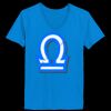 Ladies’  Junior Fine Jersey V-Neck Longer Length T-Shirt Thumbnail