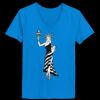 Ladies’  Junior Fine Jersey V-Neck Longer Length T-Shirt Thumbnail