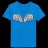 Ladies’  Junior Fine Jersey V-Neck Longer Length T-Shirt Thumbnail
