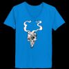 Ladies’  Junior Fine Jersey V-Neck Longer Length T-Shirt Thumbnail