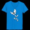 Ladies’  Junior Fine Jersey V-Neck Longer Length T-Shirt Thumbnail